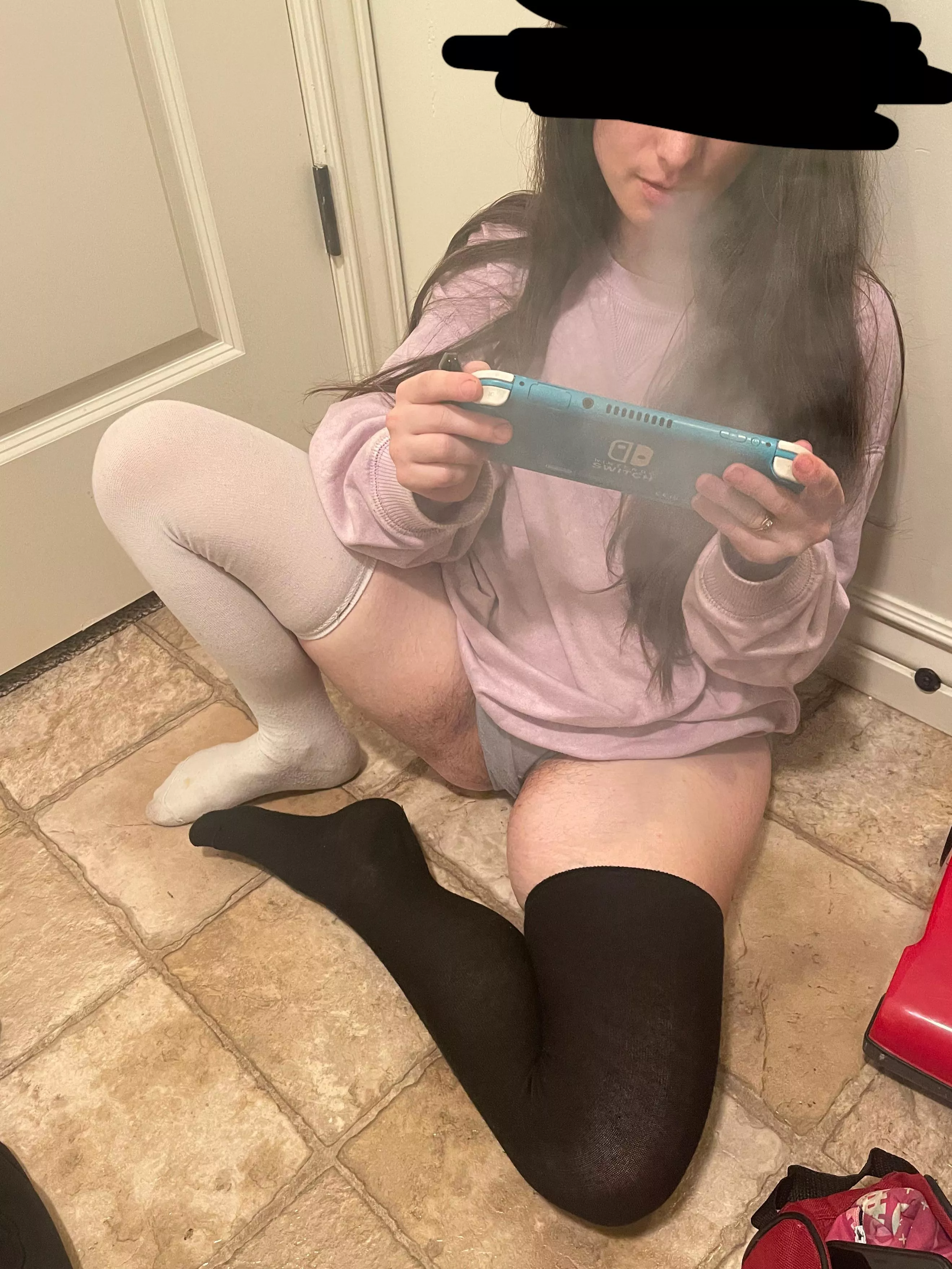 Mariokart and chill. Winner licks the loser