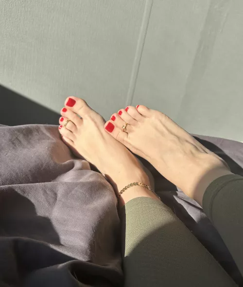 New red pedi