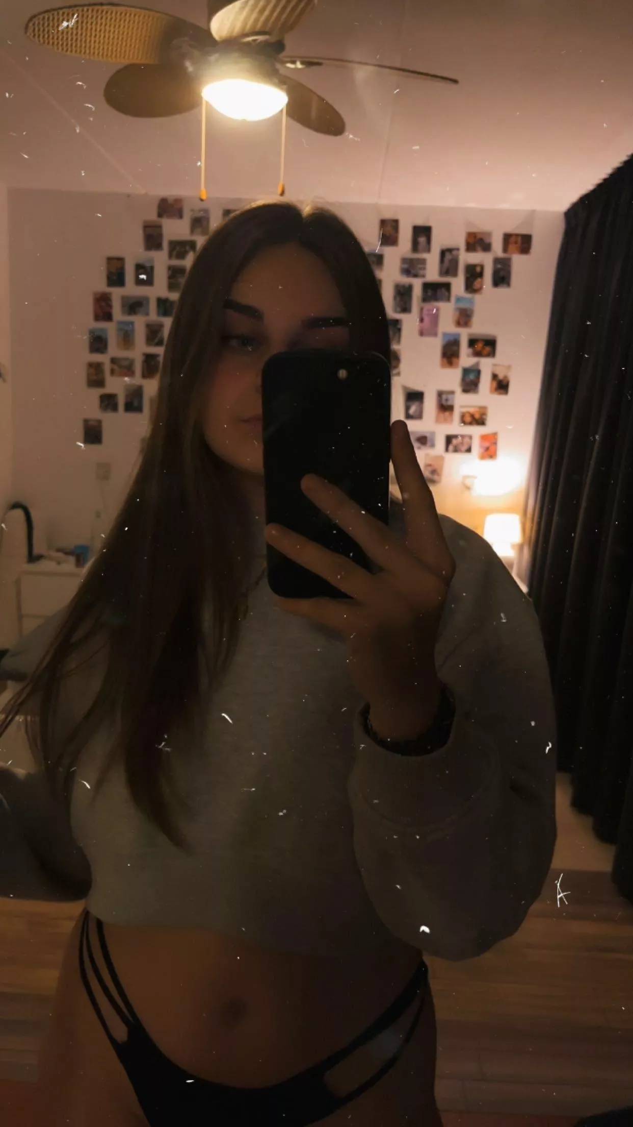 Wearing only a hoodie with no bra and a thong is the BEST 🥰