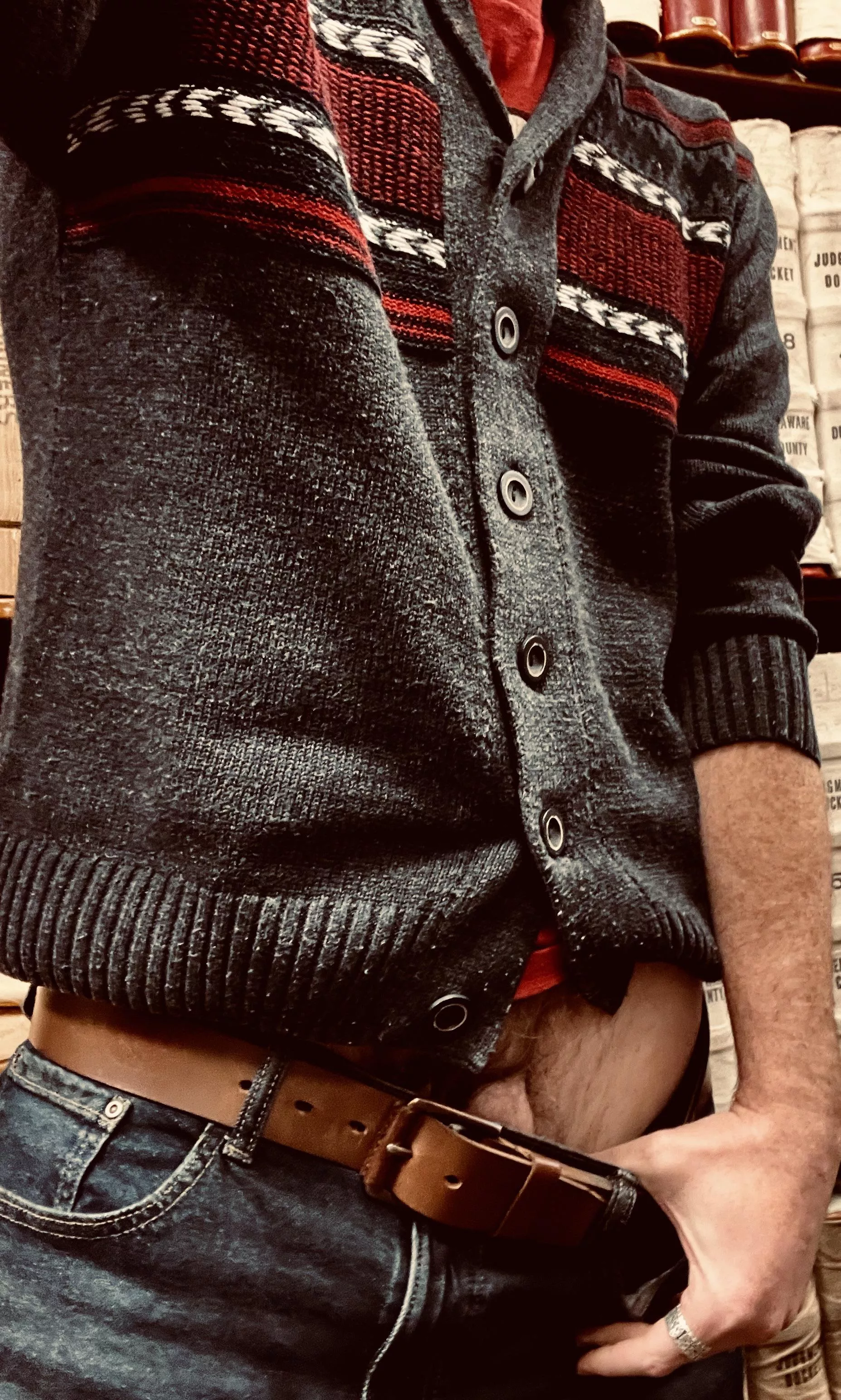 What is the rule? If you go commando at work you have to prove it?