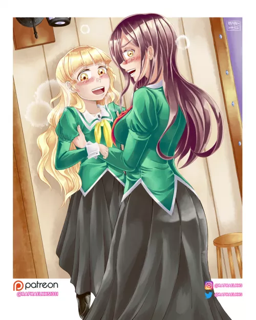 Biweekly posting yuri couples. For this week we have Yano x Hime [Watashi no Yuri wa Oshigoto Desu] [OC]