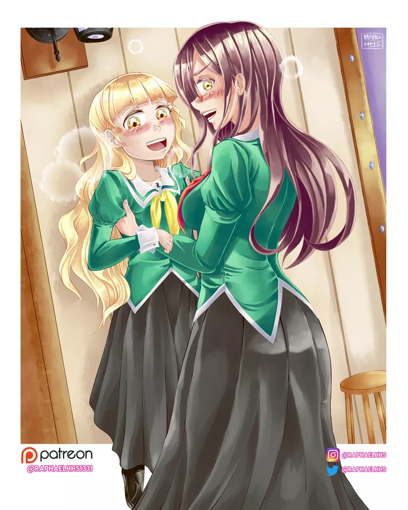 Biweekly posting yuri couples. For this week we have Yano x Hime [Watashi no Yuri wa Oshigoto Desu] [OC]