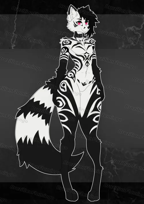 Goth fox adopt auction!