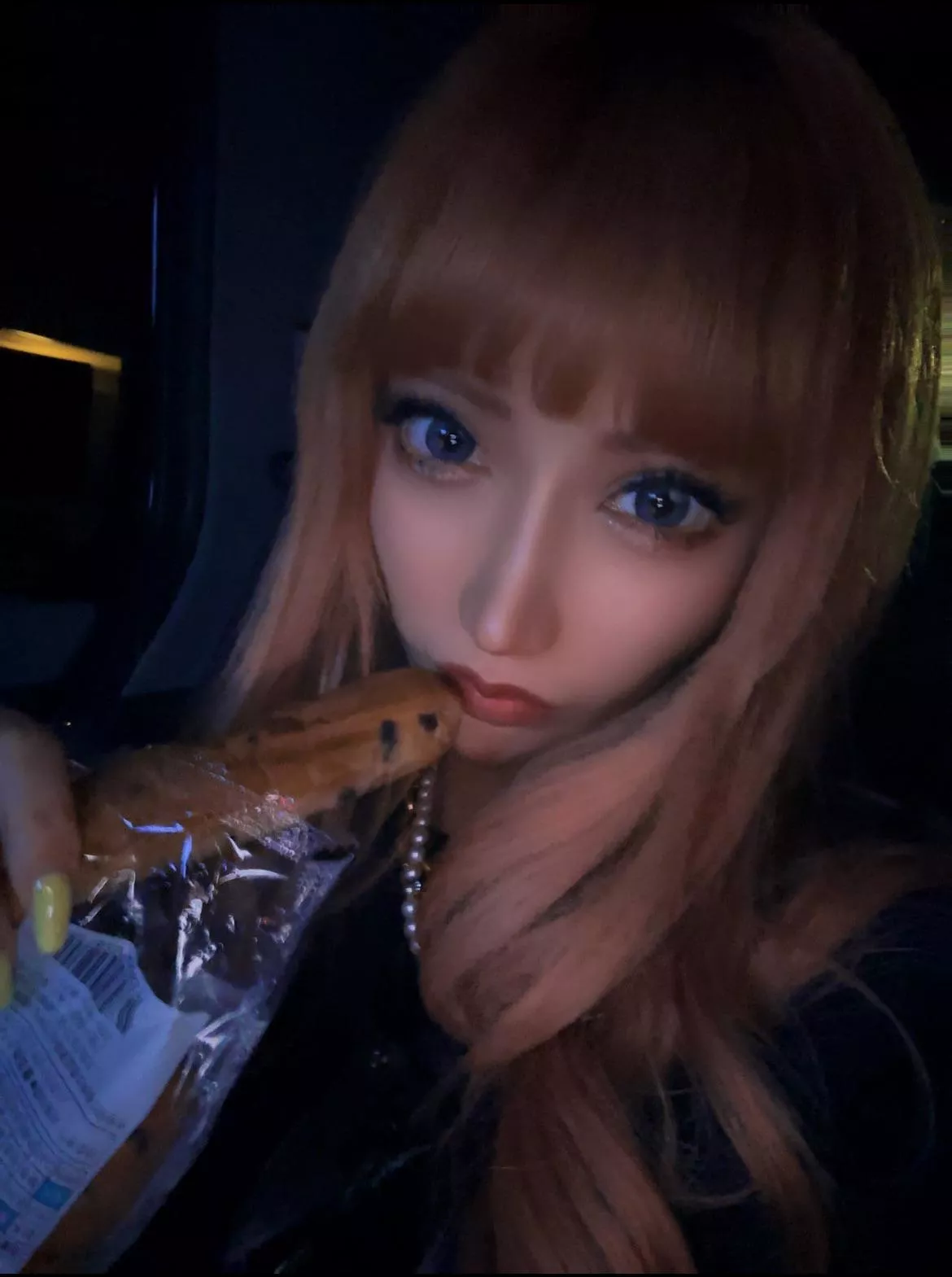 Newest look with reddish hair