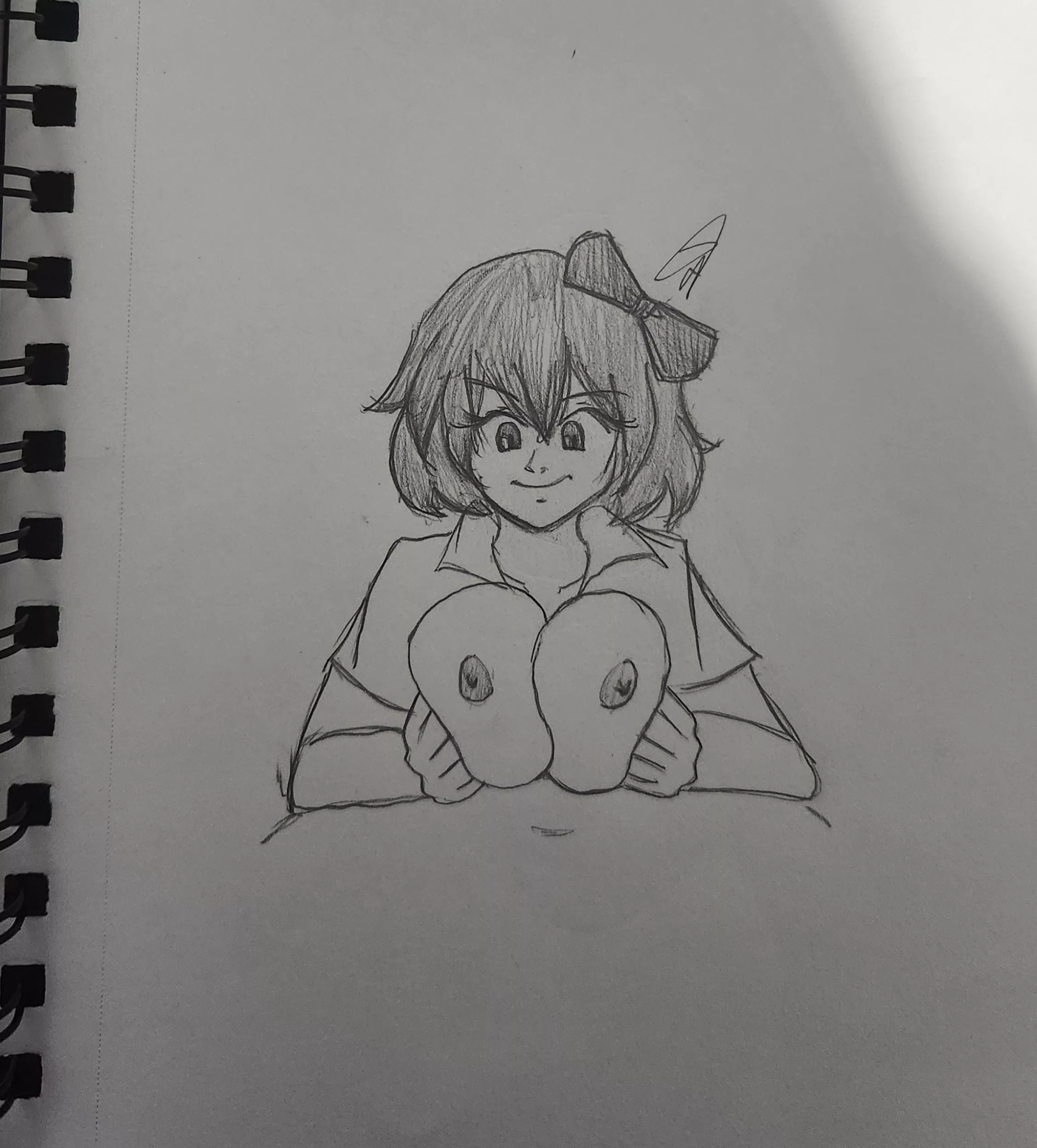 Sayori boobjob (art by me)