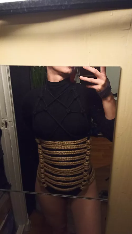 Selfbondage corset 🥰