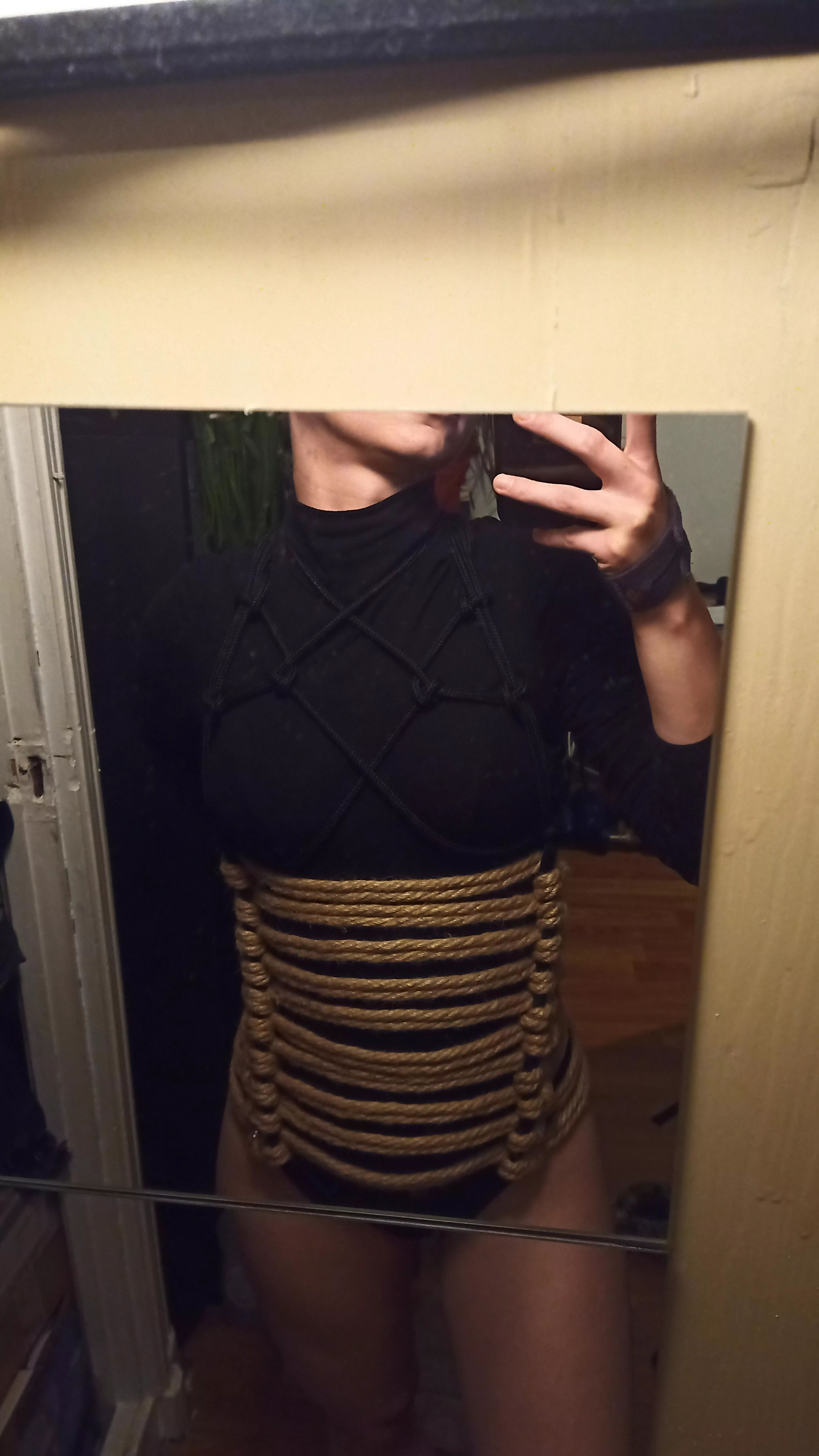 Selfbondage corset 🥰