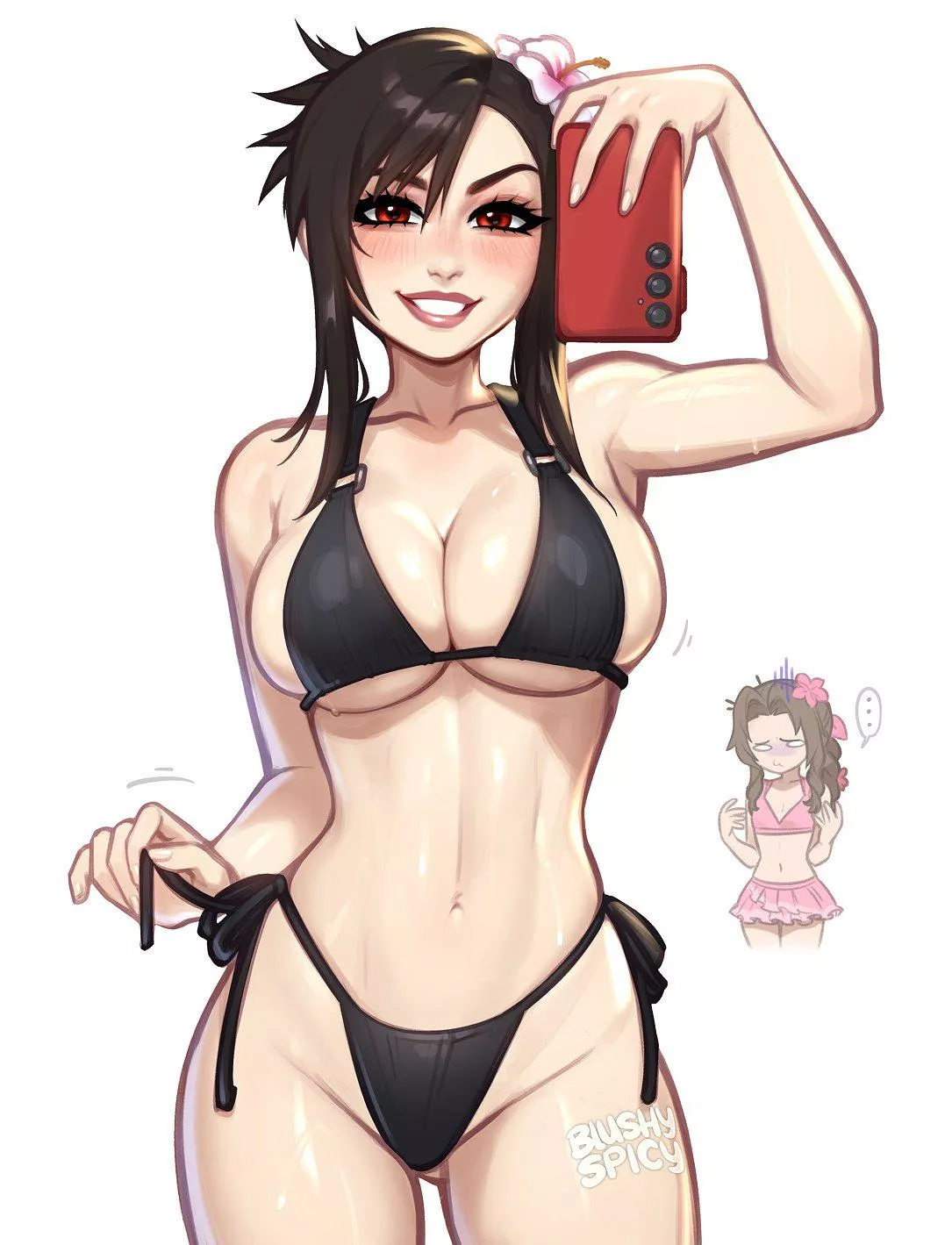 Tifa in a bikini (blushyspicy)