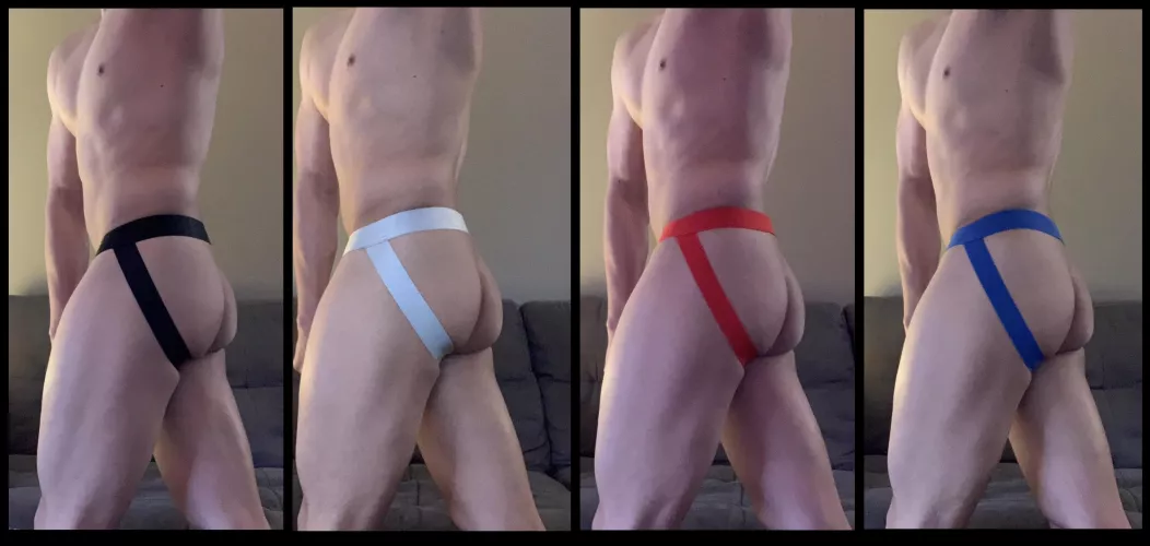 Which color jock are you fuckin’ me in?