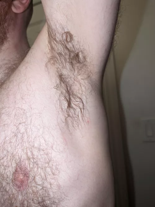 All sweaty after a workout. Want a taste?