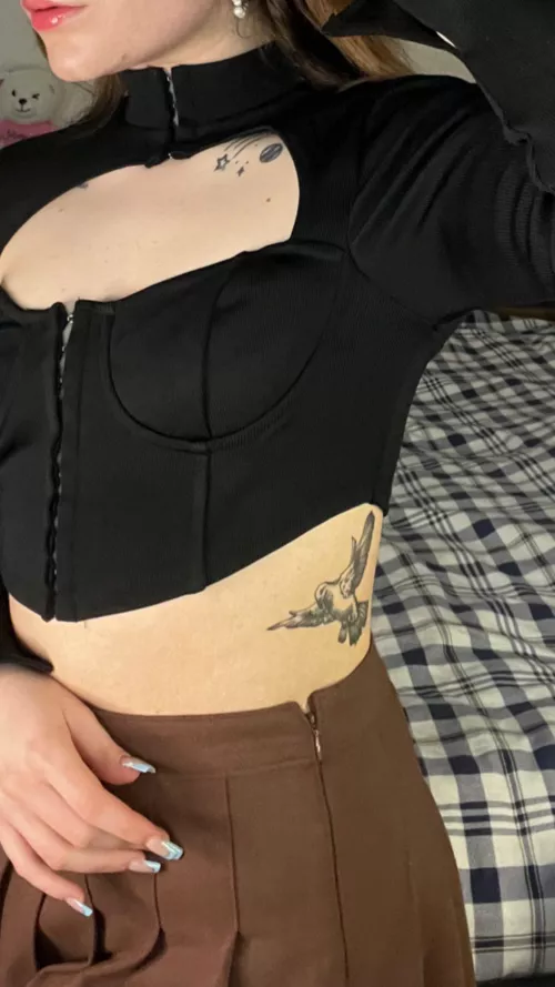 Cute French tips 😈