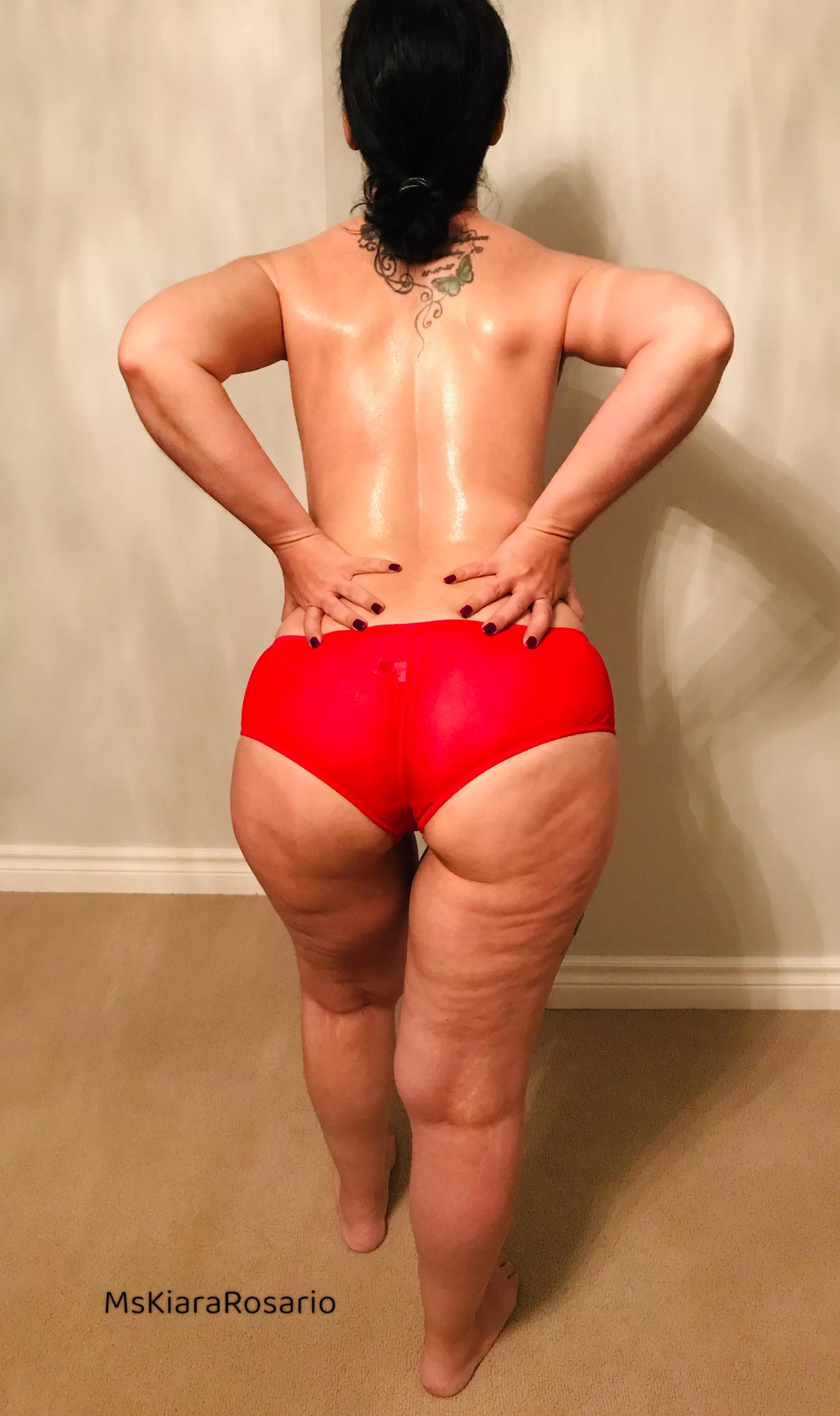 Got oiled up for this. 49.