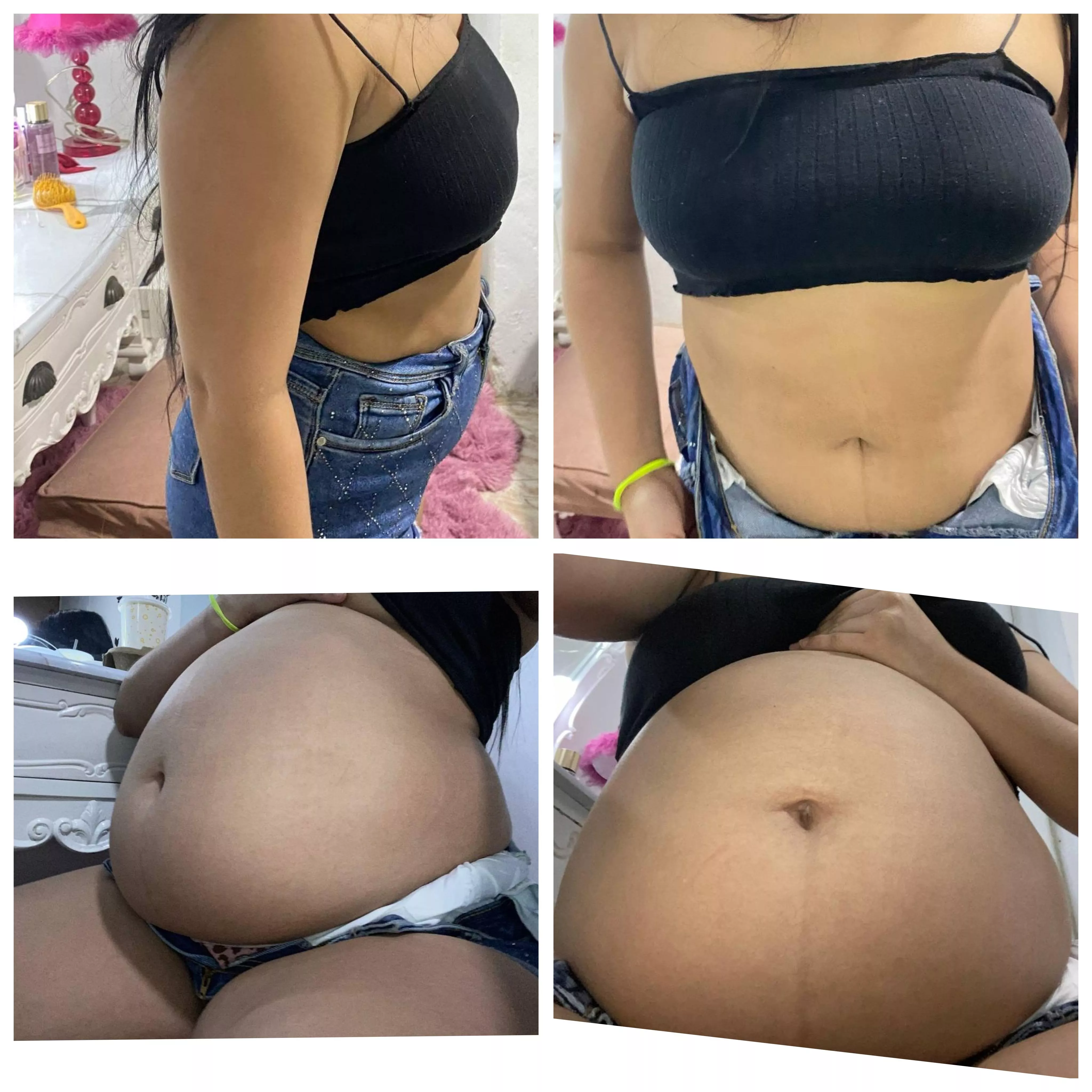 Incredible my change before and after a big filling every day committed makes me bigger and bigger who wants to feed ah is that beautiful sow?  😊😍