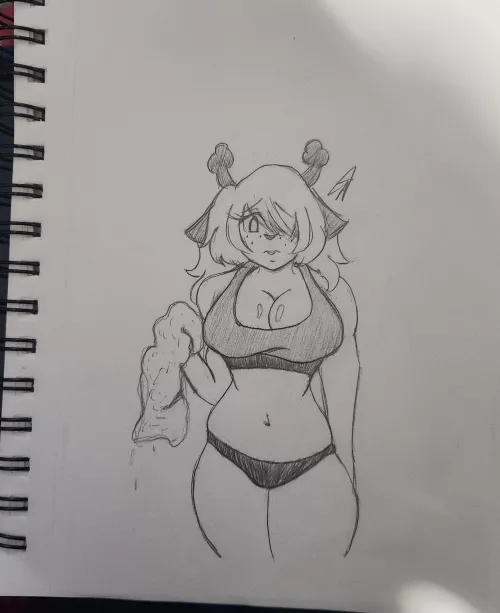 [Noelle] drying off after showering 