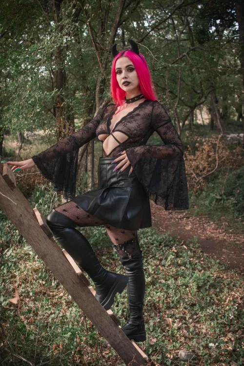 So sexy gothic devil