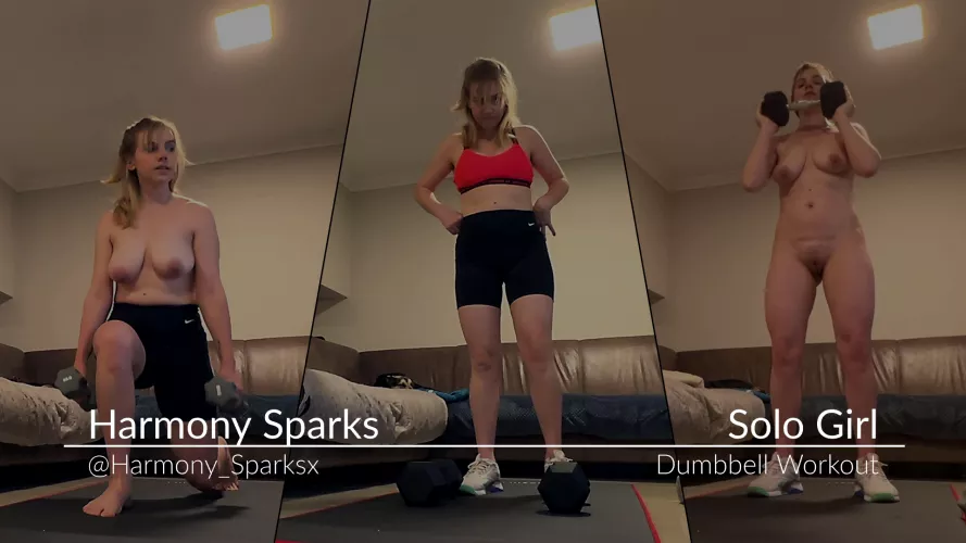 The Dumbbell Strip: A Sensual Workout Experience