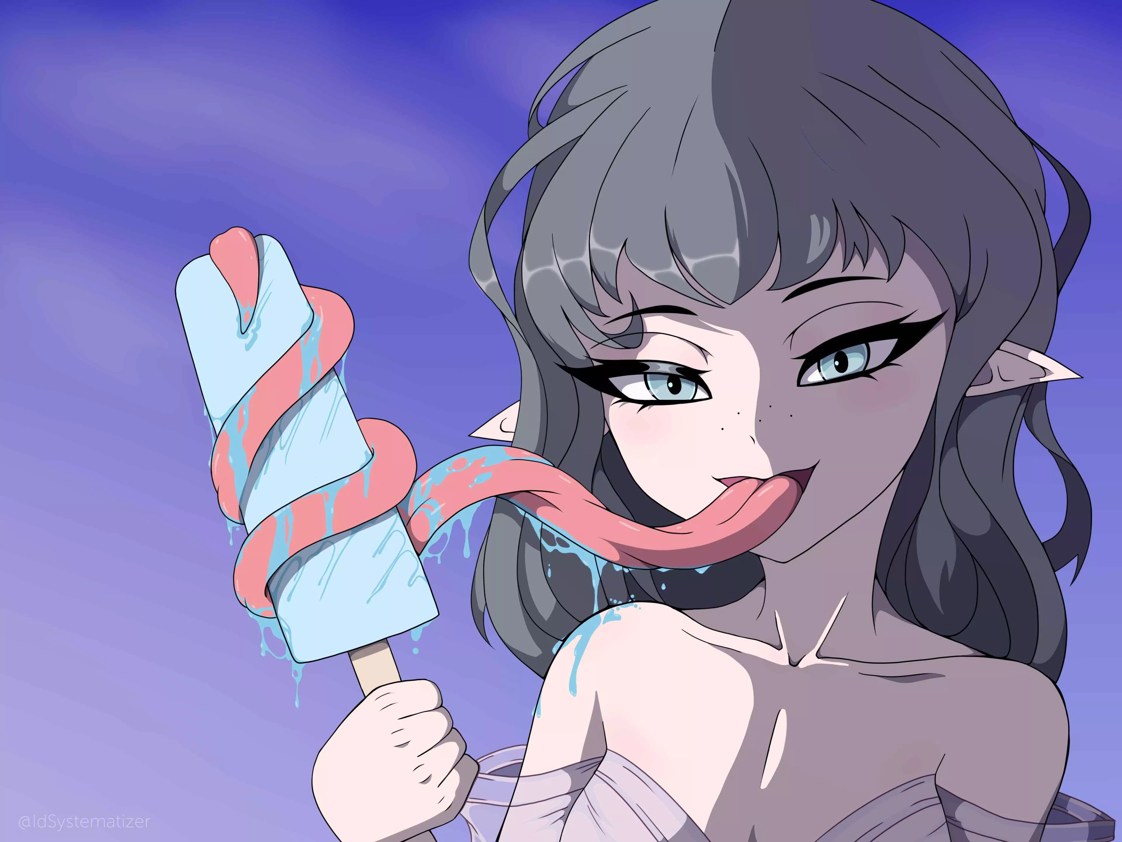 What that tongue do? (eat delicious aisu 🍦)