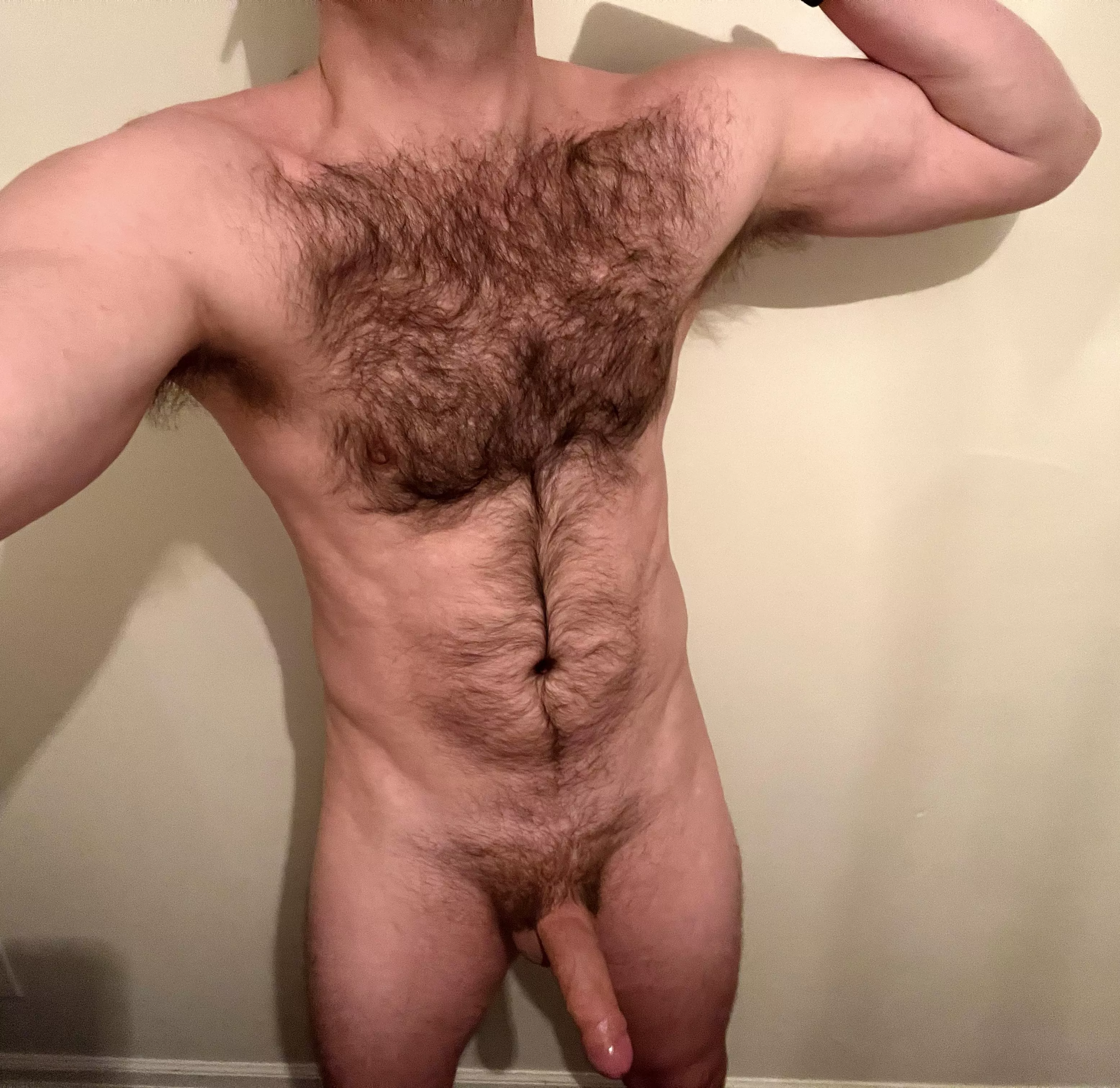 (35) Monday is for looking at hairy chested strangers on the internet. Also featured, my dick. How’d you rate my setup?