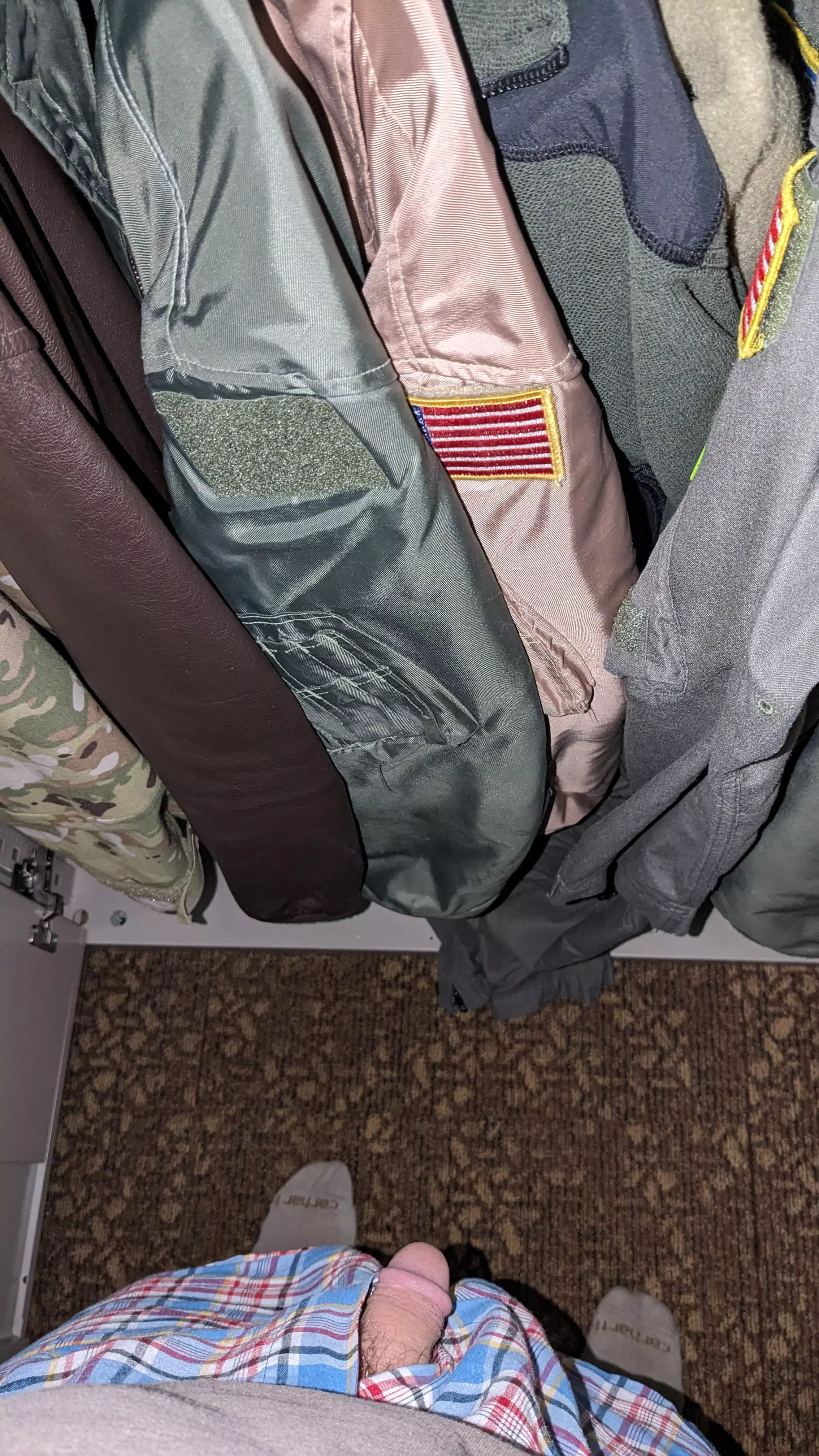 [43] Daylight savings time had me running late today.  I had to change at work.