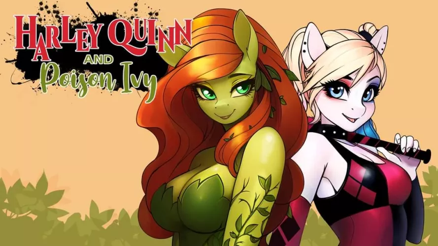 Harley and poison Ivy MLP mashup by me.