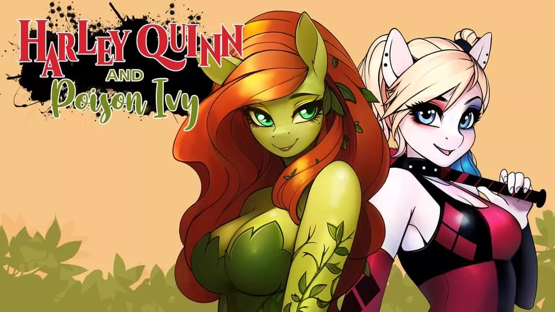Harley and poison Ivy MLP mashup by me.