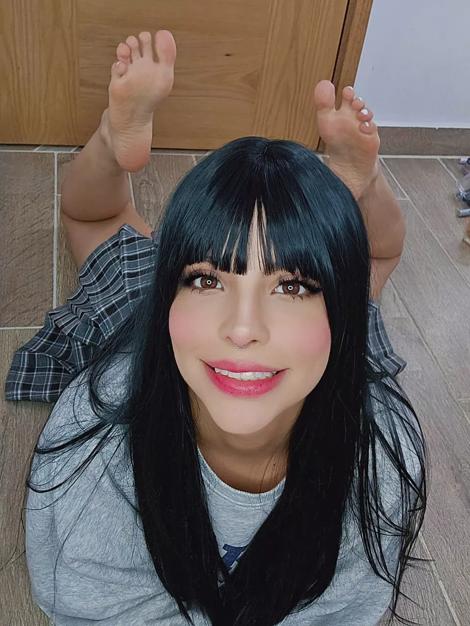 how about lickin' between my toes while i play w my toy?