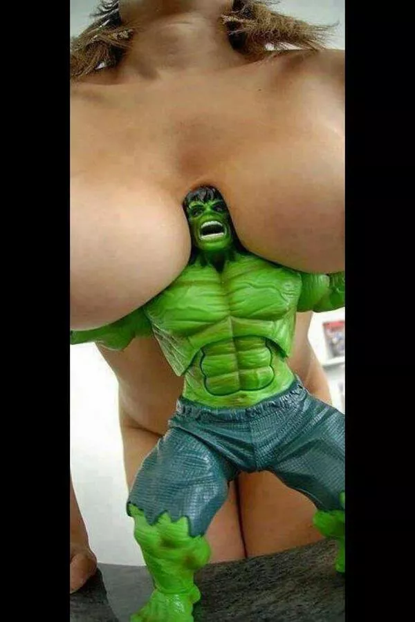 hulk is clearly a breast man.