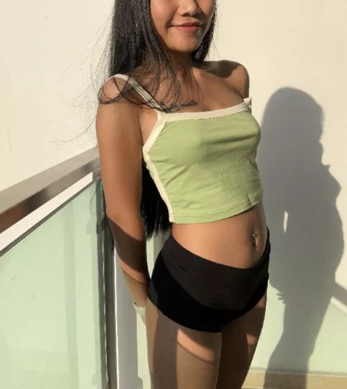 I love when guys stare at my pokies in public