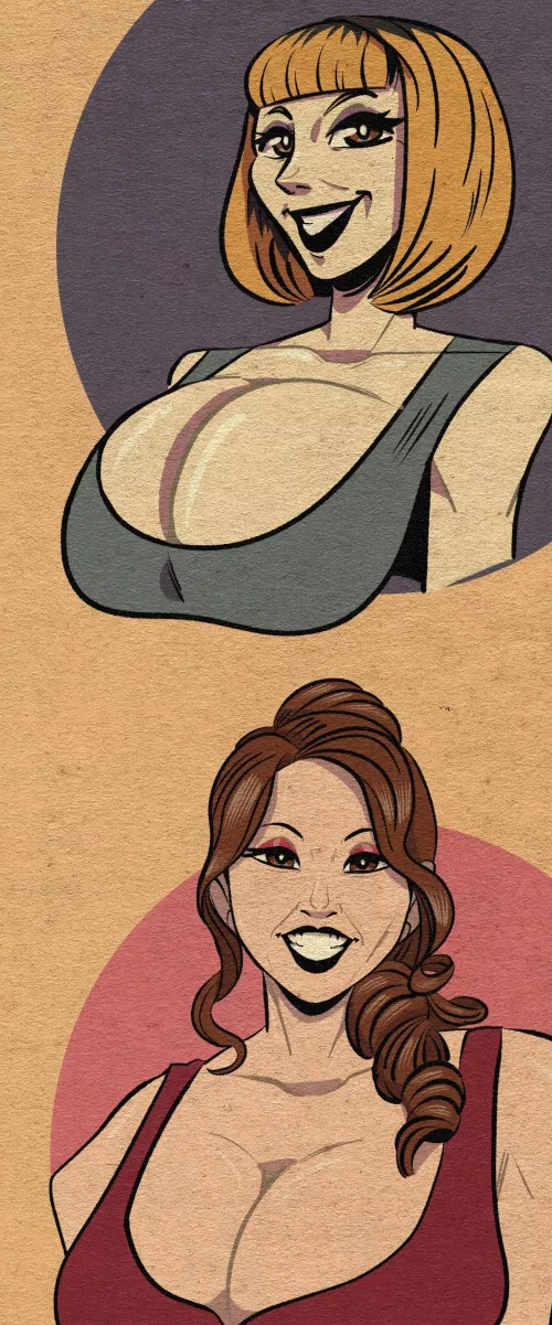 Made an illustration of Sara Jay and Kianna Dior