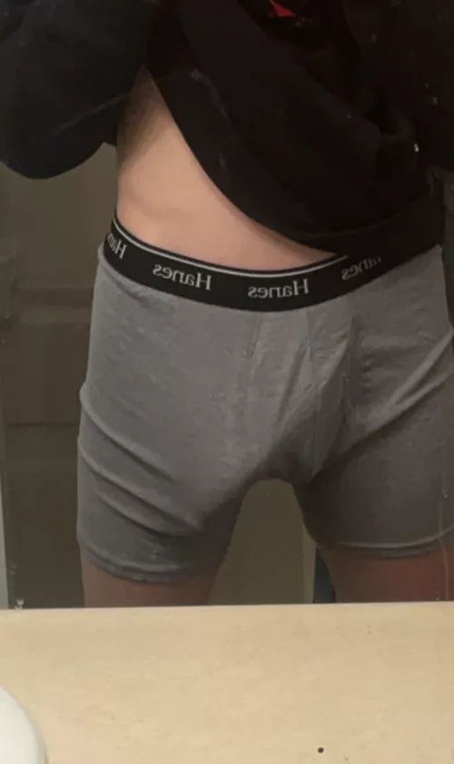 Outline in my new underwear