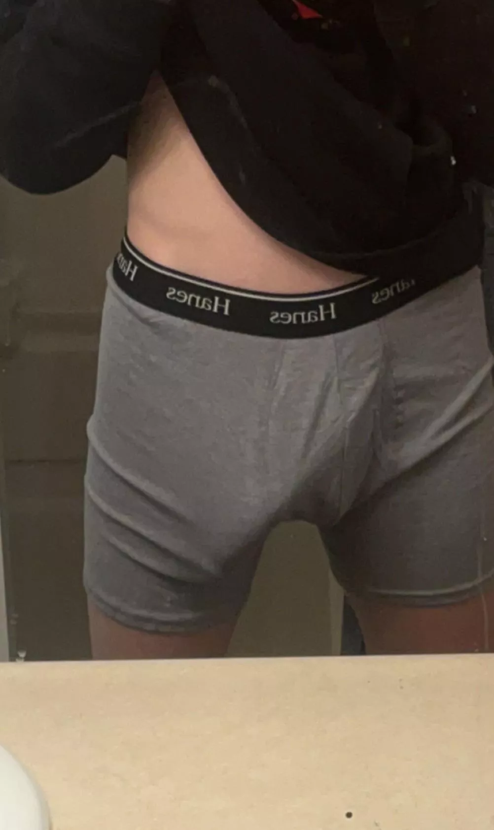 Outline in my new underwear