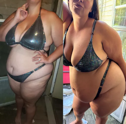 Really starting to fill this bikini out!