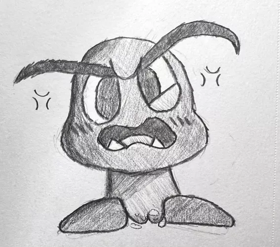 Sketched up a Goomba for Mario Day