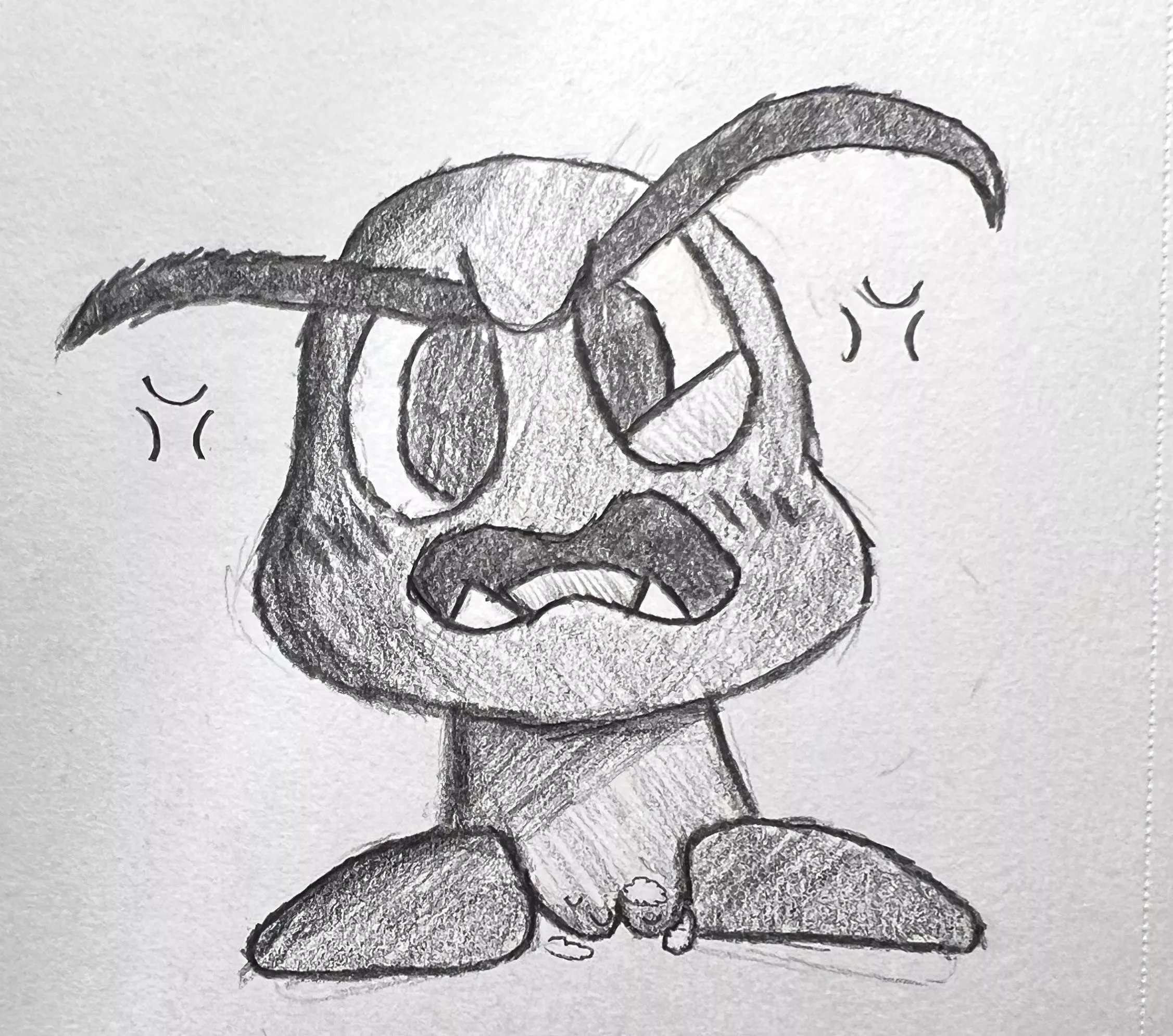 Sketched up a Goomba for Mario Day