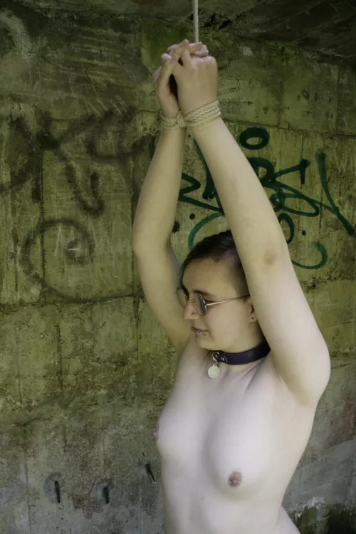 strung up in an abandoned building