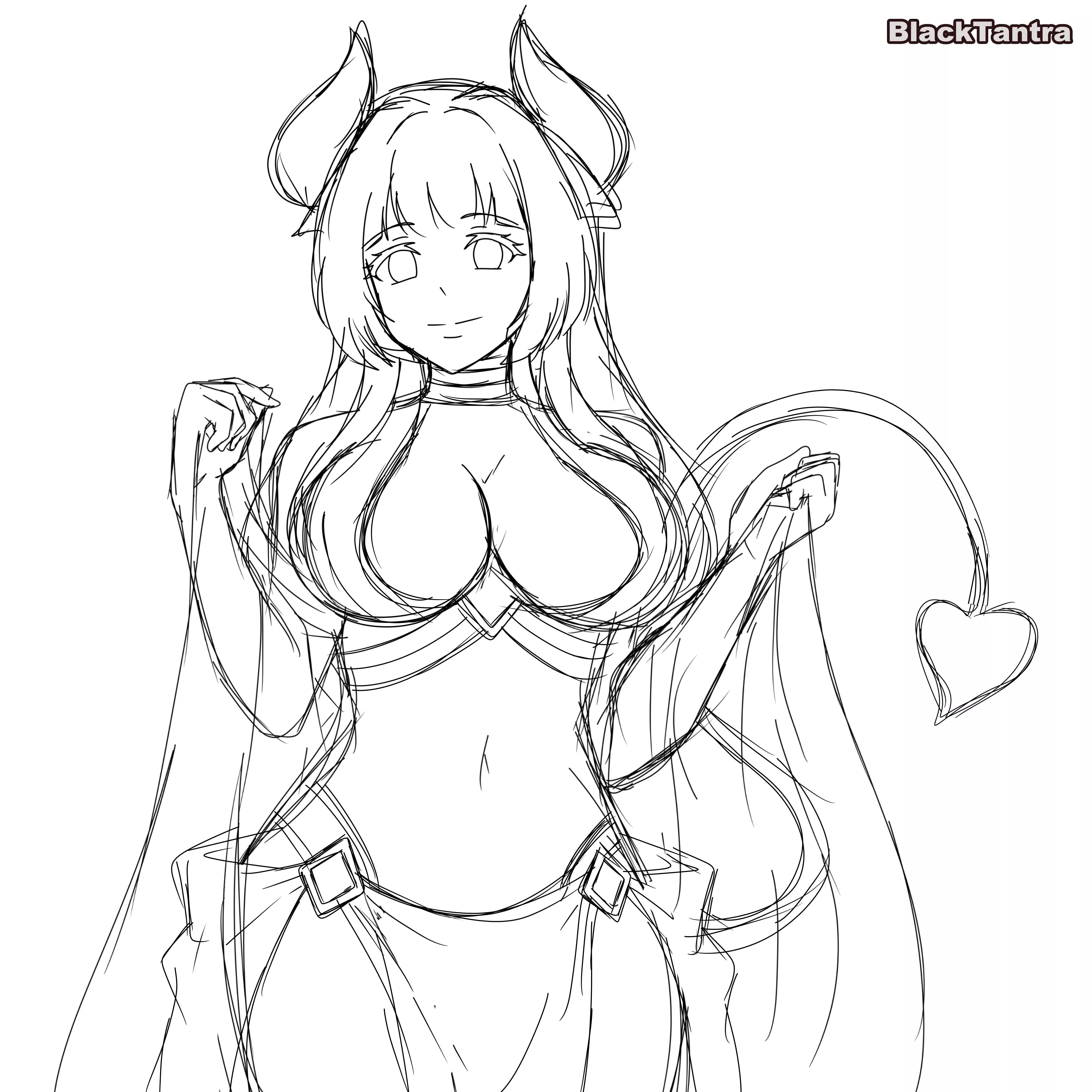 Big tits sketch [Dakini by BlackTantra]