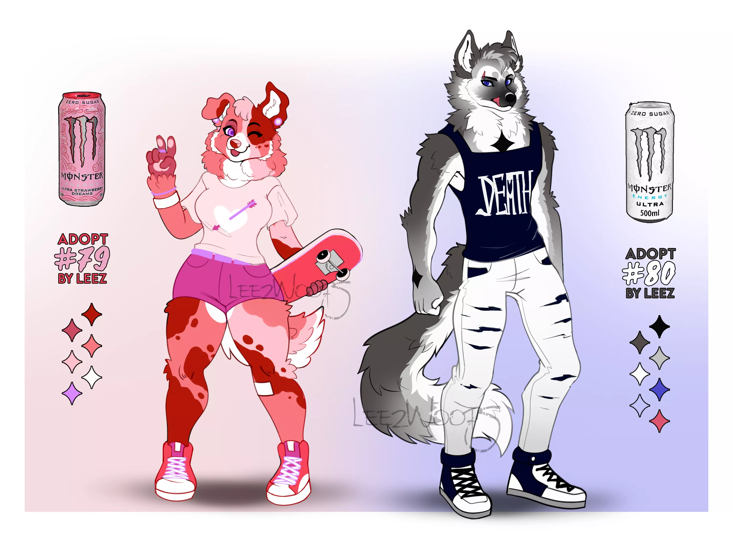 Selling these Monster Energy cuties