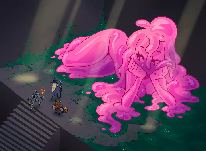 Slime girl by @podrace_EXPLODE