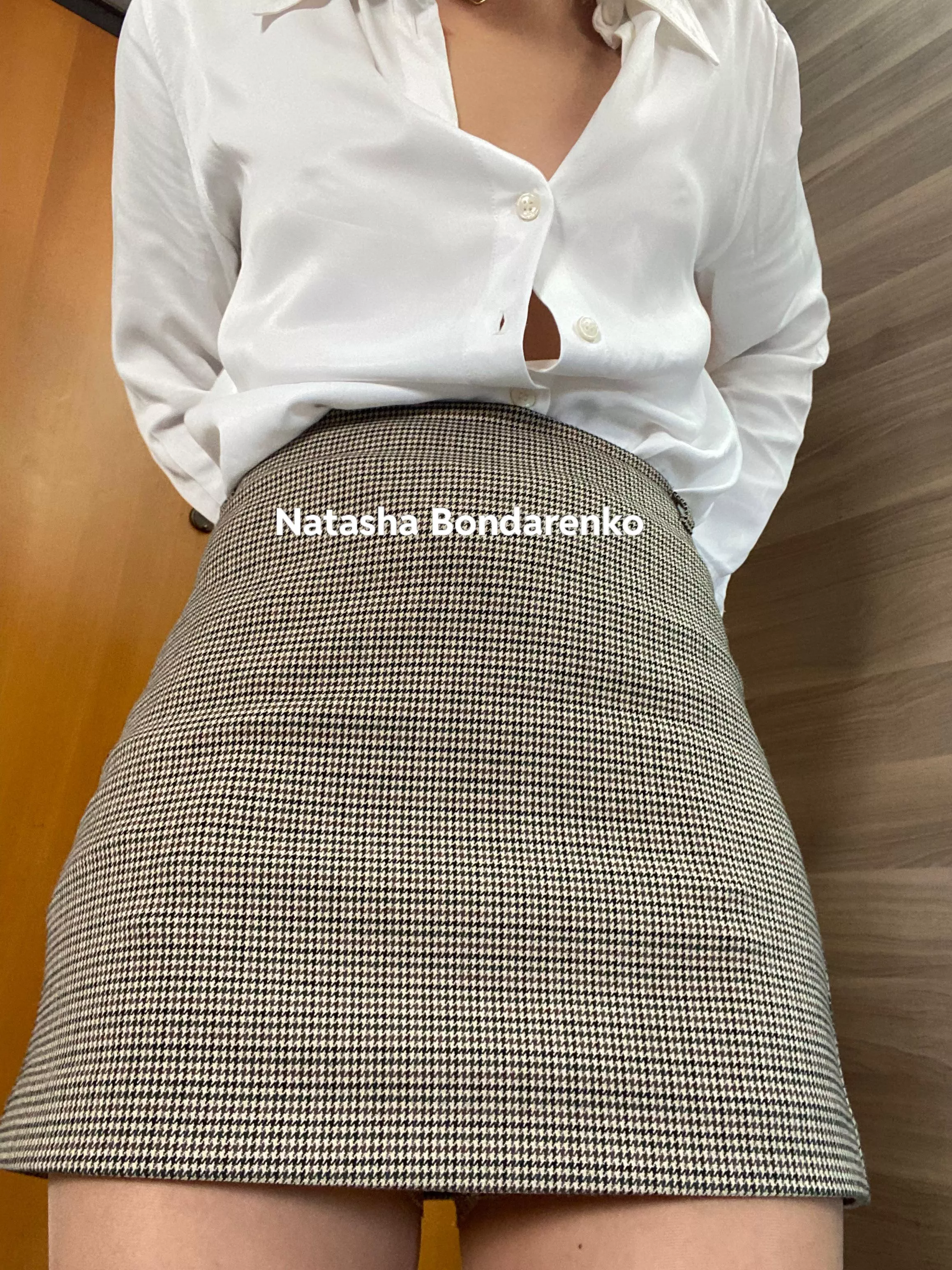 Sorry boss… no bra today! Oh and no panties 