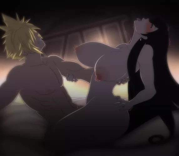 Tifa and Cloud private training (Waifuholic)