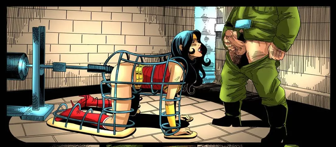 Wonderwoman in trouble. Soon this short comic exclusive in our Patreon page.