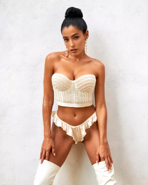 corset and panties are hot