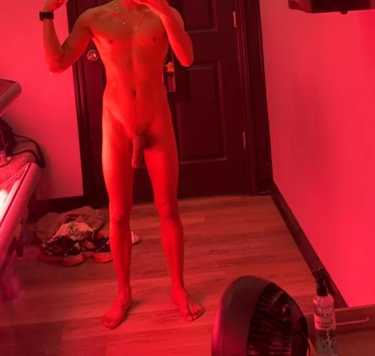 It’s locker room adjacent. Red light bed at the gym 