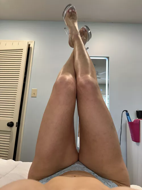 Just the right spot for you to put them on your shoulders 