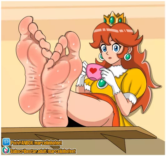 Princess Daisy (Super Mario Bros) [Artist: Marcelinhofeet]