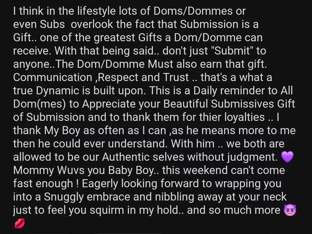 Submission is a gift 🎁