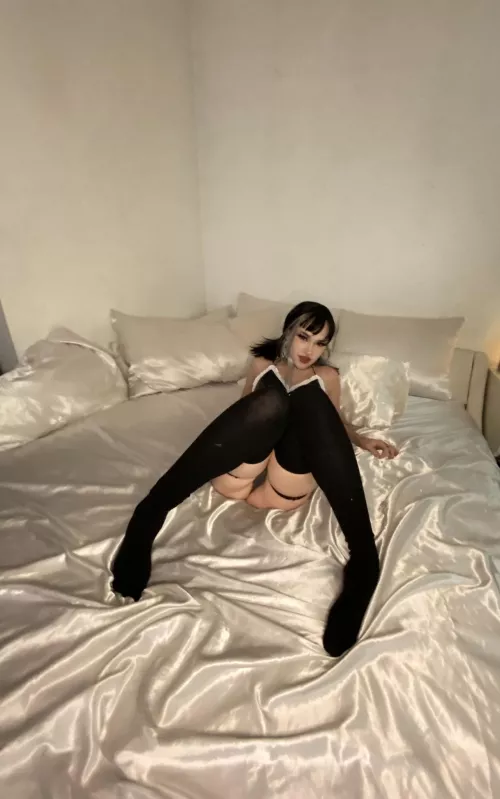 Take them socks off with your mouth ;)