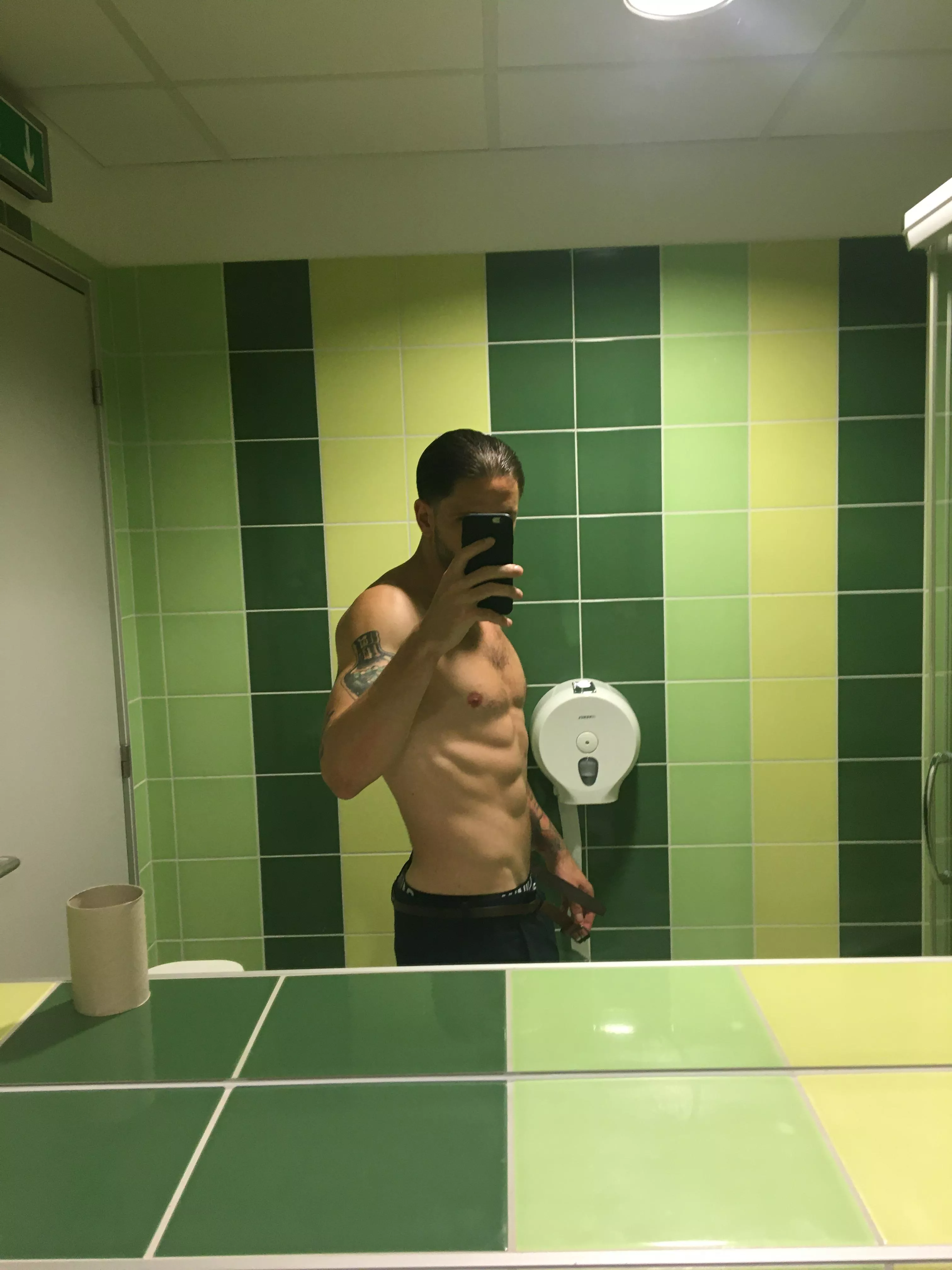 toilet in the gym