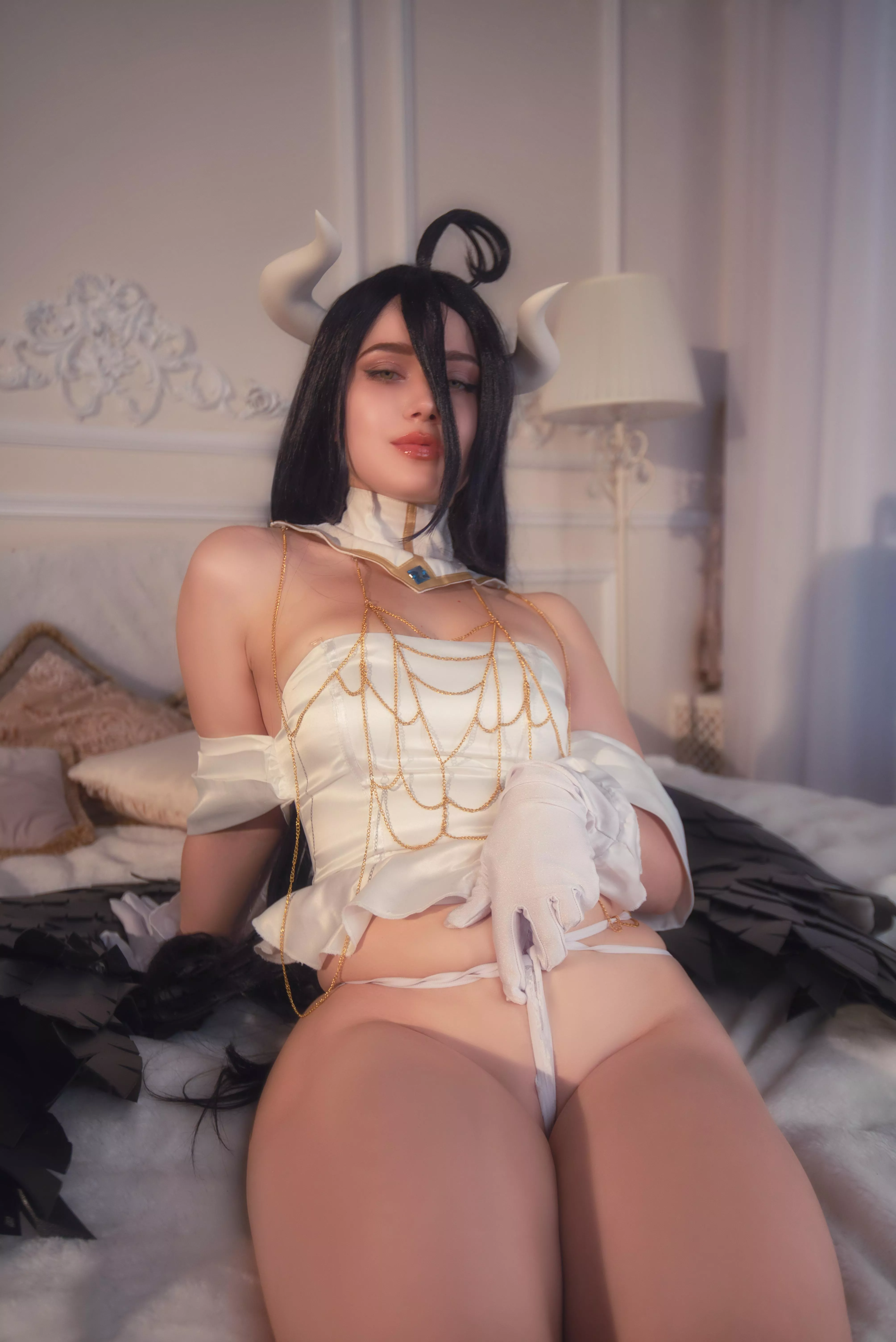 Wanna help Albedo take off her panties? (JyuSan)