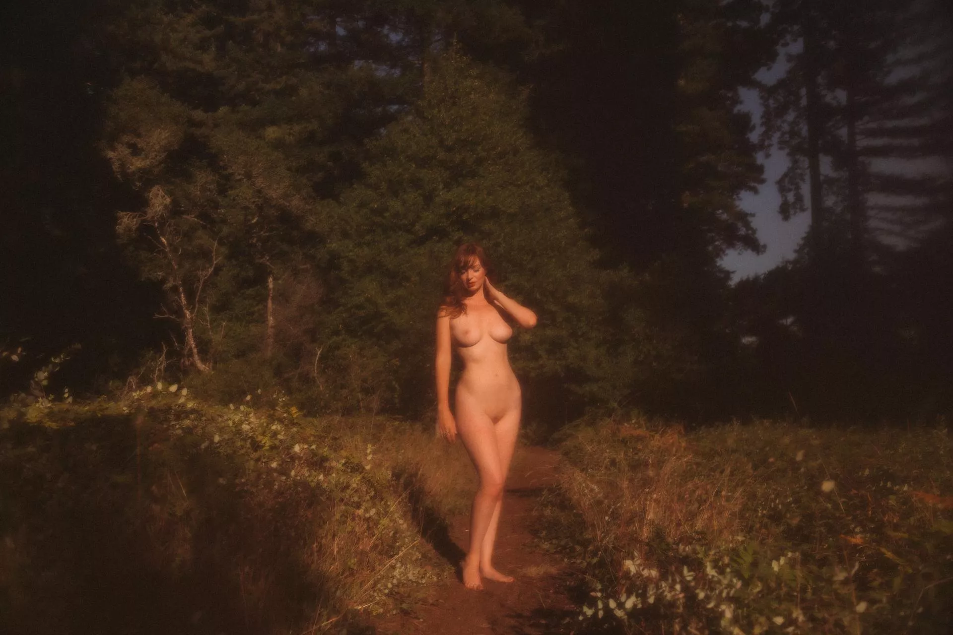 You're walking on the trail and decide to follow a narrow offshoot path..